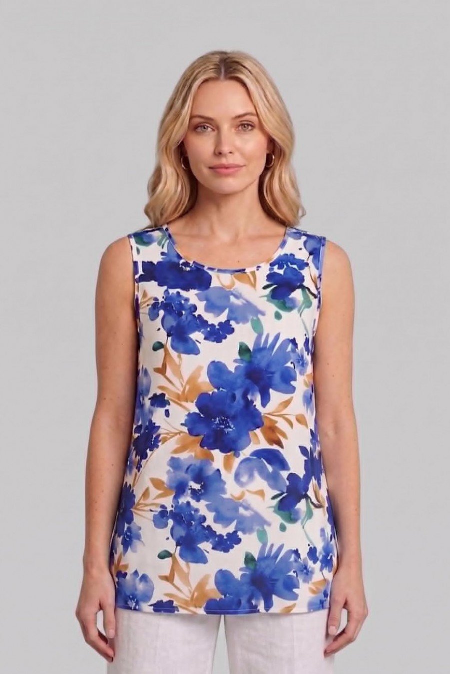 μπλούζα αμάνικη floral