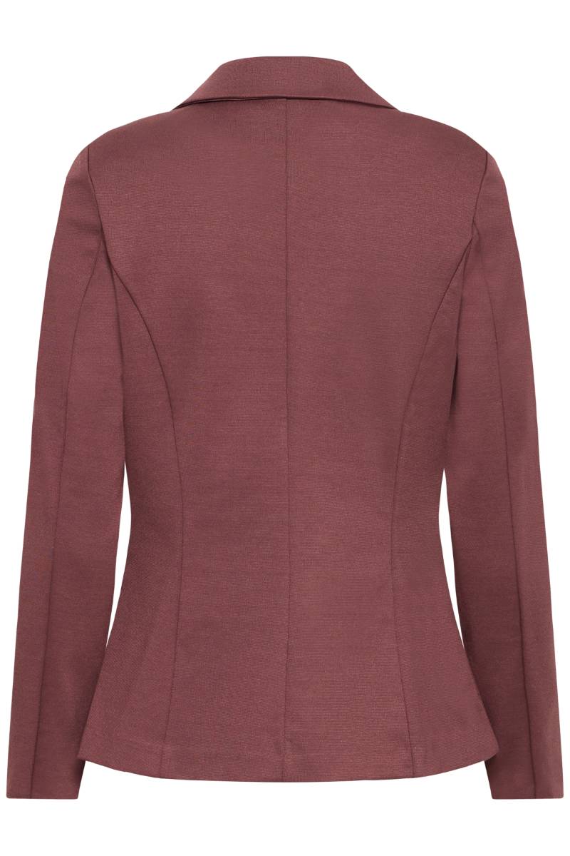 Fransa Γυναικείο Σακάκι σε Fudge Απόχρωση με Slim Fit Γραμμή Fudge / Red - φωτογραφία 8