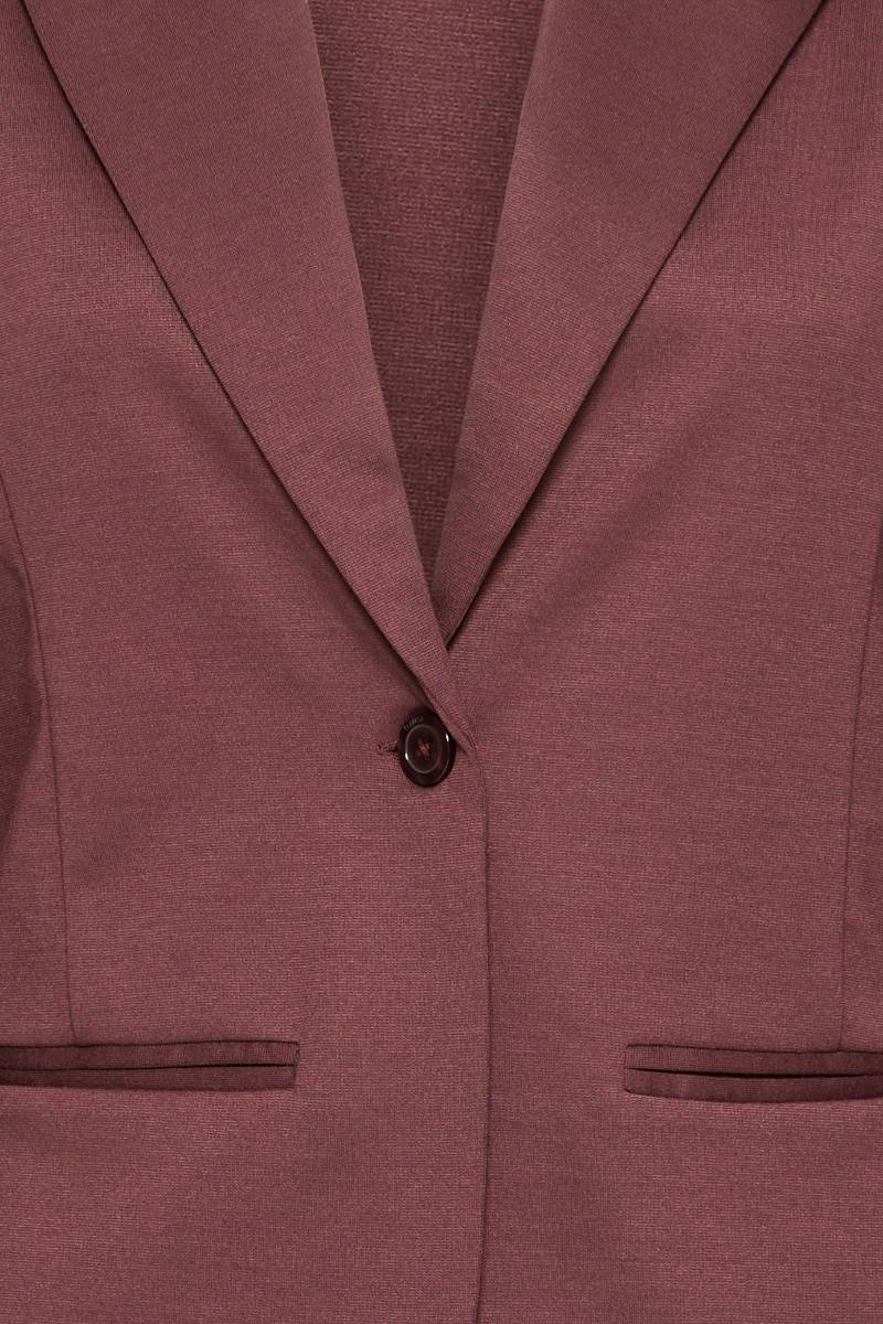 Fransa Γυναικείο Σακάκι σε Fudge Απόχρωση με Slim Fit Γραμμή Fudge / Red - φωτογραφία 9