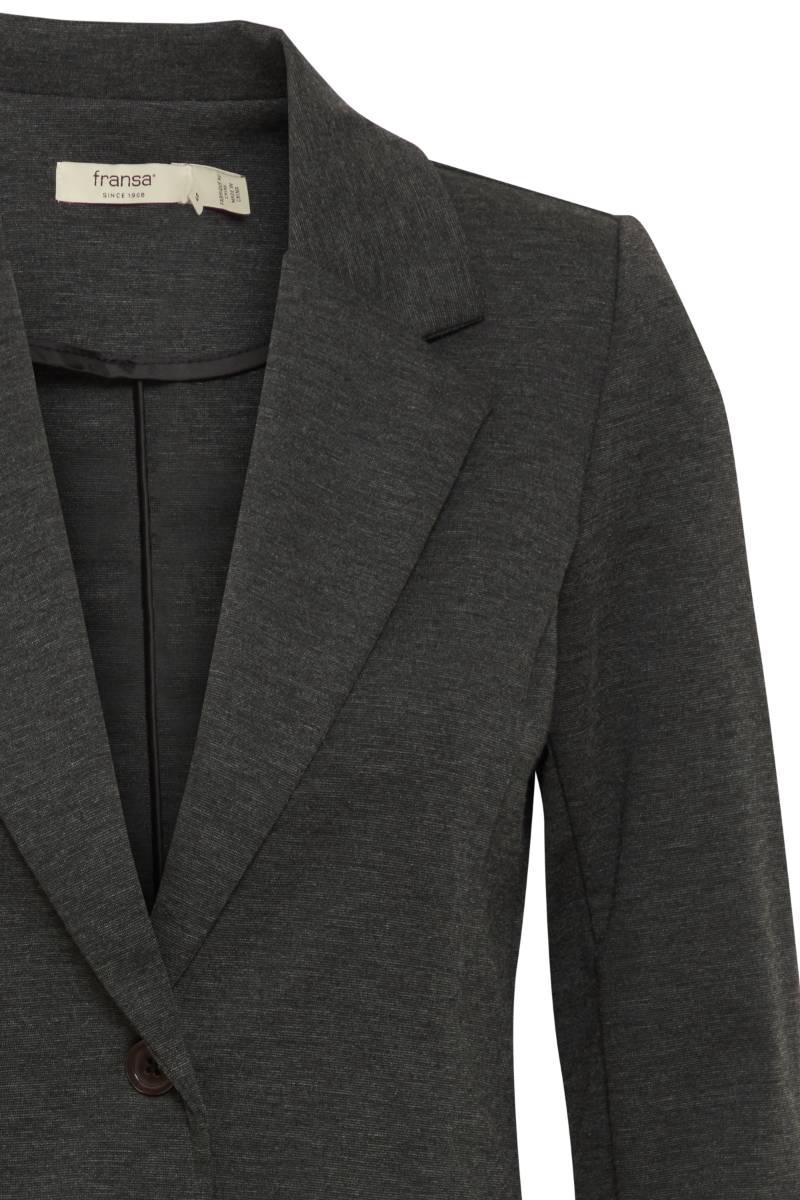 Fransa Γυναικείο Σακάκι σε Slim Fit Γραμμή Charcoal Melange - φωτογραφία 7