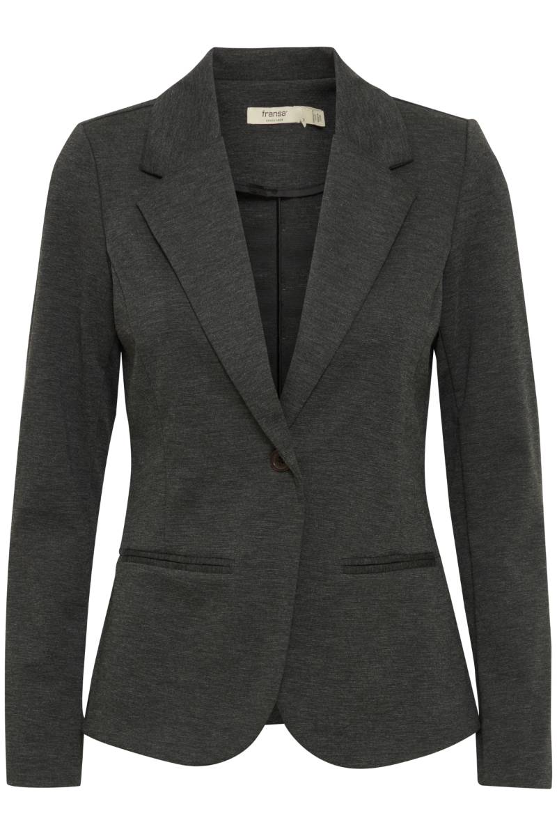 Fransa Γυναικείο Σακάκι σε Slim Fit Γραμμή Charcoal Melange - φωτογραφία 6