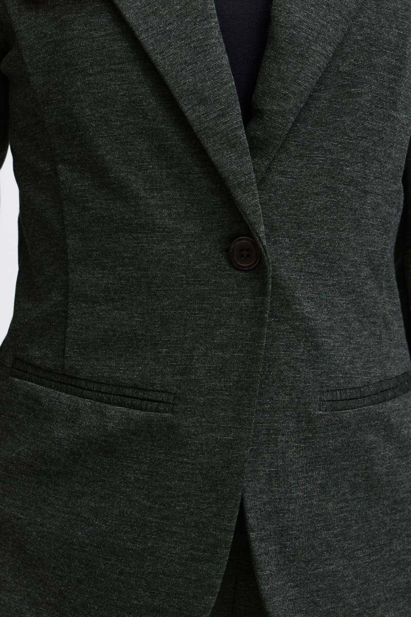 Fransa Γυναικείο Σακάκι σε Slim Fit Γραμμή Charcoal Melange - φωτογραφία 5