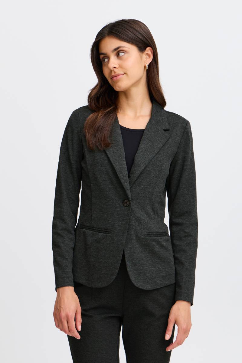 Fransa Γυναικείο Σακάκι σε Slim Fit Γραμμή Charcoal Melange - φωτογραφία 1