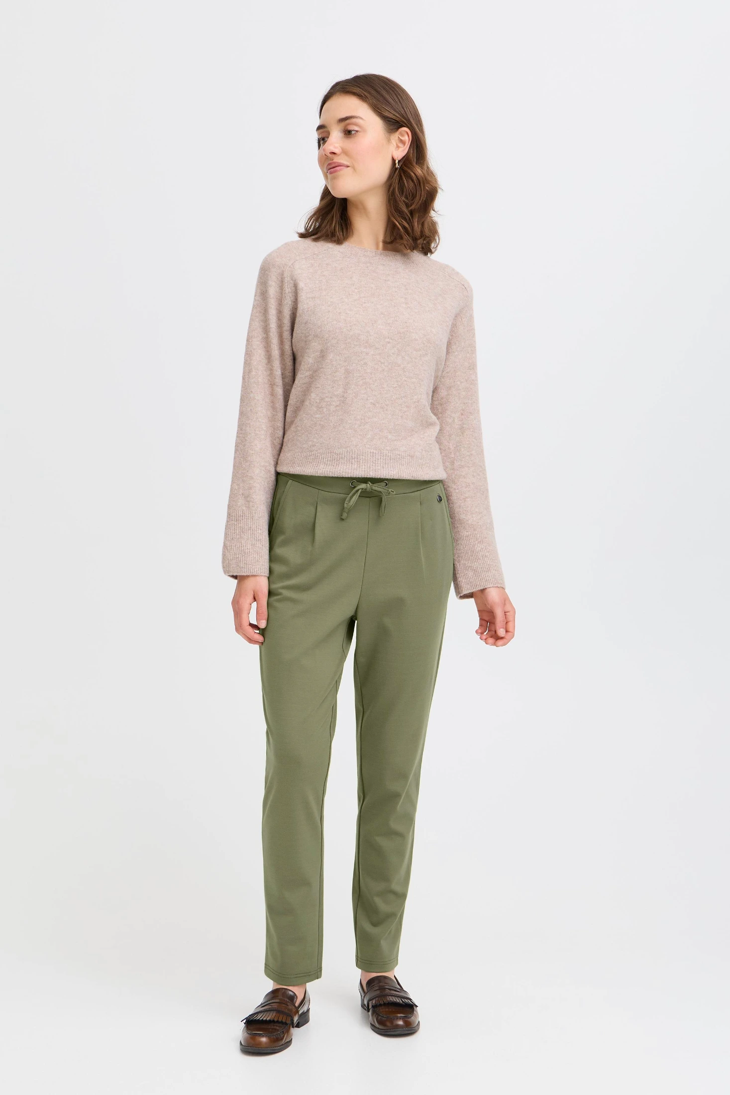 Γυναικείο Παντελόνι Fransa σε Dusty Olive Απόχρωση Dusty Olive / Green - φωτογραφία 2