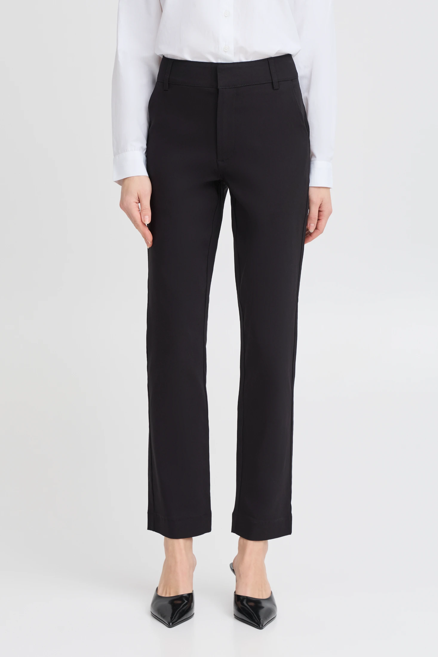 b.young Παντελόνι μαύρο slim fit Μαύρο - φωτογραφία 3