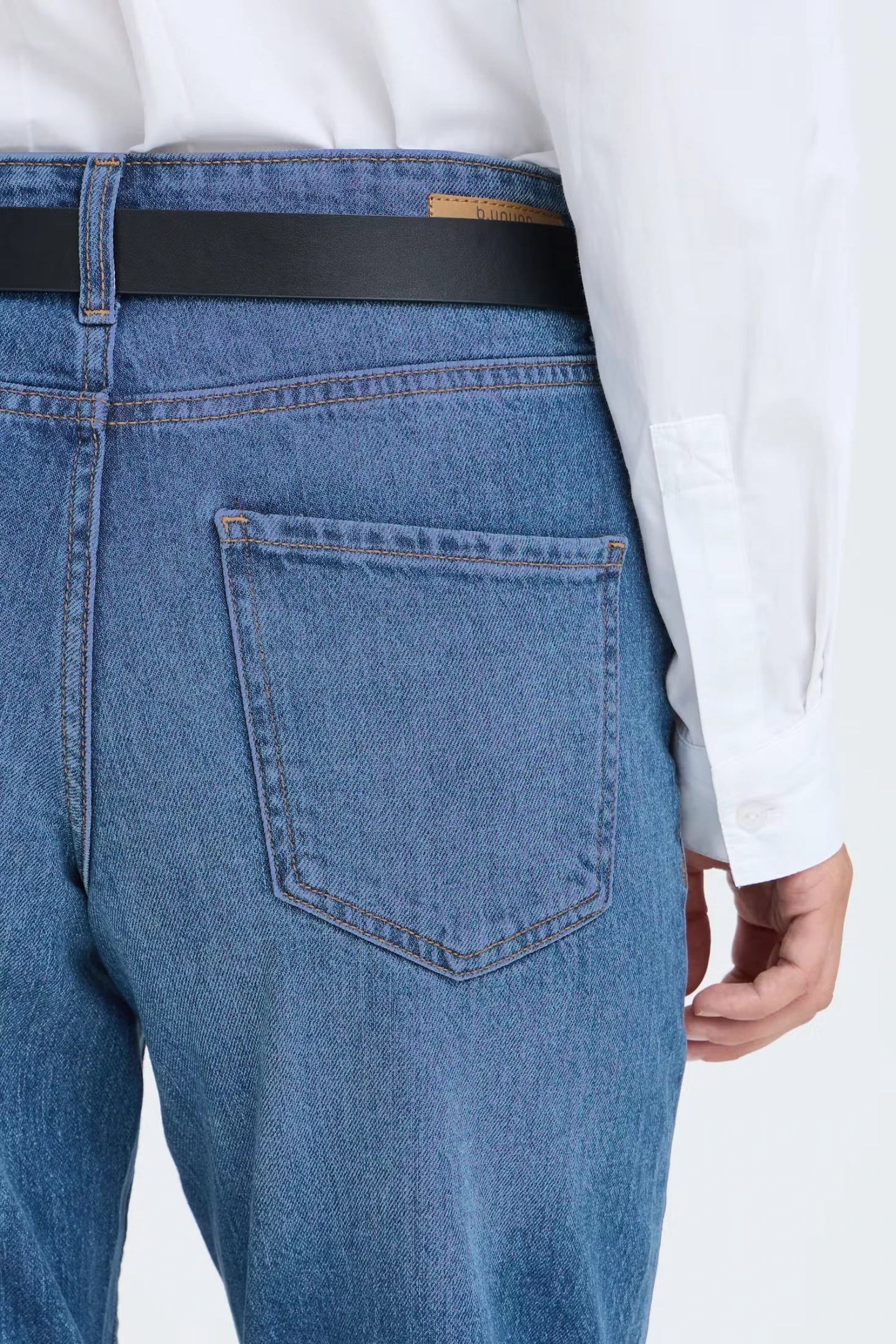 Παντελόνι σε ίσια γραμμή mid blue Mid blue denim - φωτογραφία 6