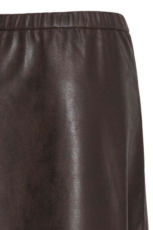 Midi Φούστα Γραμμή Α σε Καφέ Αποχρώσεις Java / Brown - φωτογραφία 8