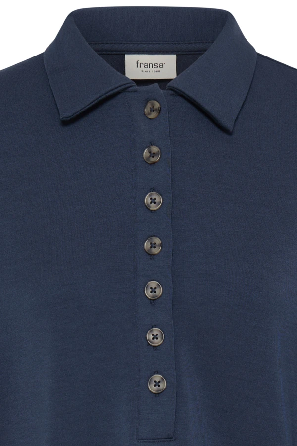 Fransa μπλούζα φούτερ polo Navy Blazer - φωτογραφία 8