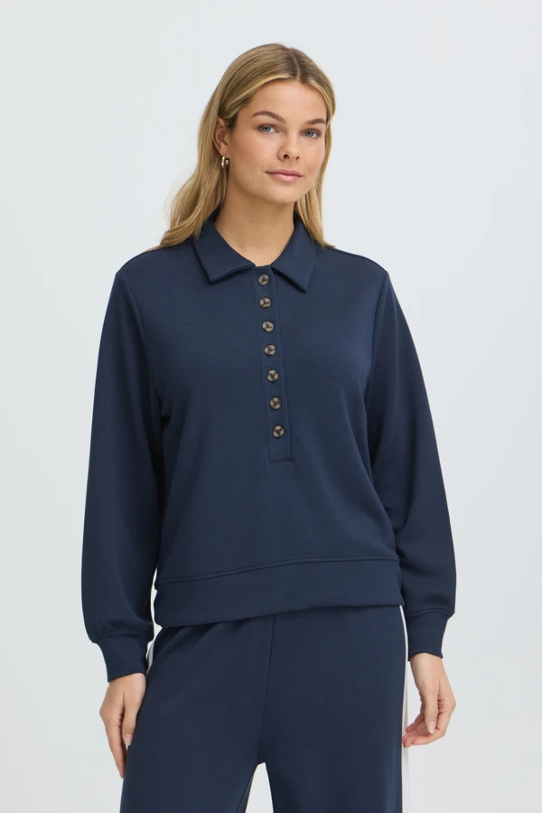 Fransa μπλούζα φούτερ polo Navy Blazer - φωτογραφία 1
