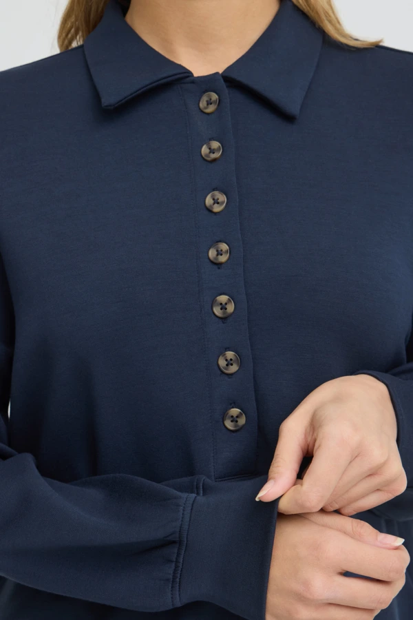 Fransa μπλούζα φούτερ polo Navy Blazer - φωτογραφία 5