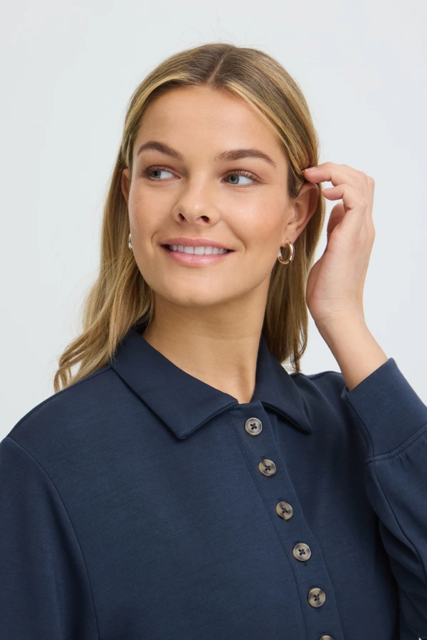 Fransa μπλούζα φούτερ polo Navy Blazer - φωτογραφία 4