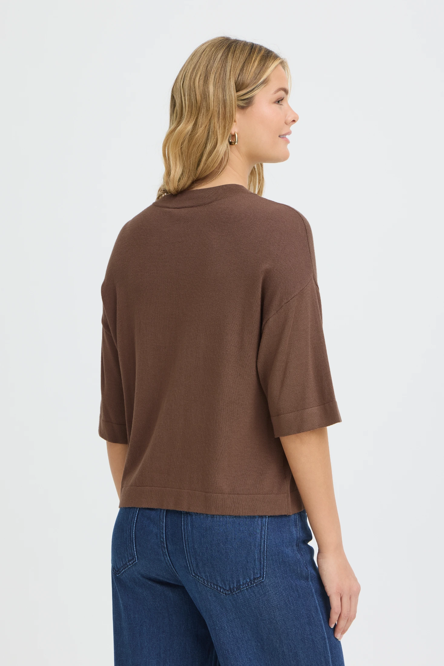 Fransa πουλόβερ με μανίκι 3/4 Rain Drum / Brown - φωτογραφία 3