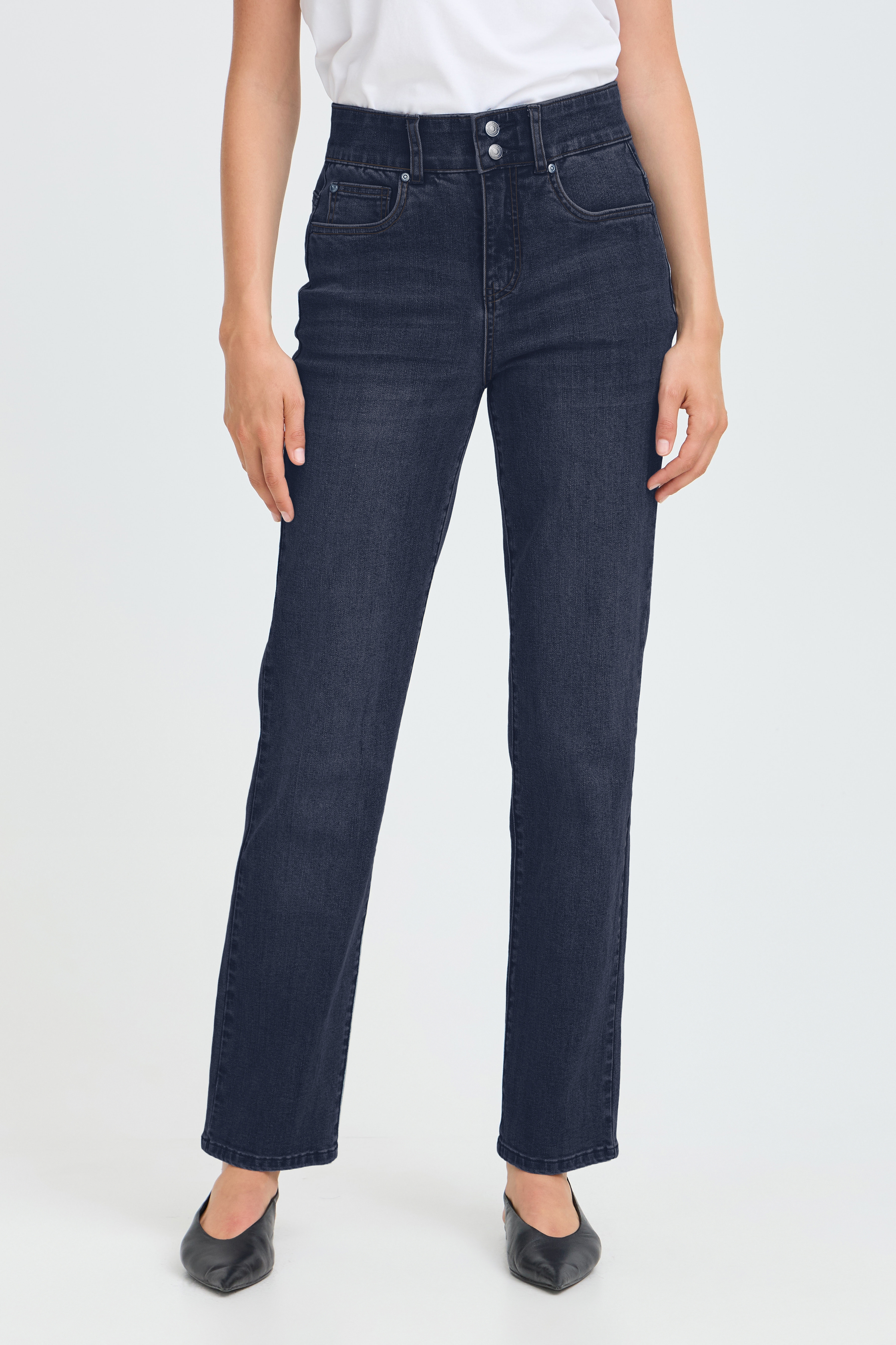 Fransa παντελόνι straight fit Indigo Blue Denim - φωτογραφία 5
