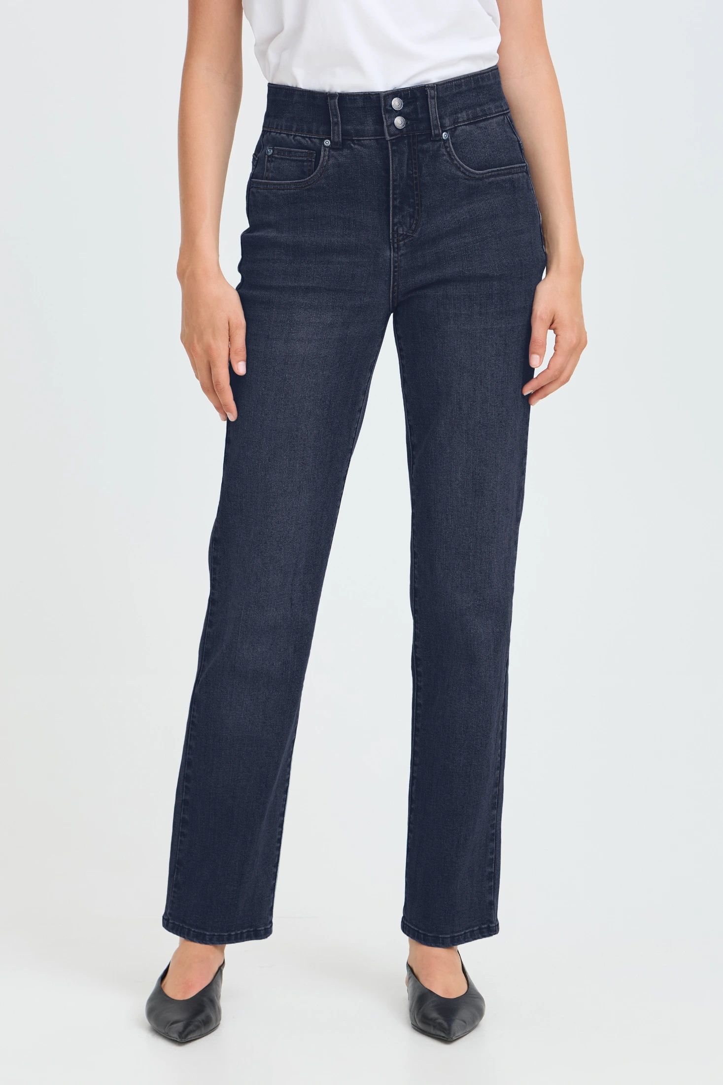 Fransa παντελόνι straight fit Indigo Blue Denim - φωτογραφία 2