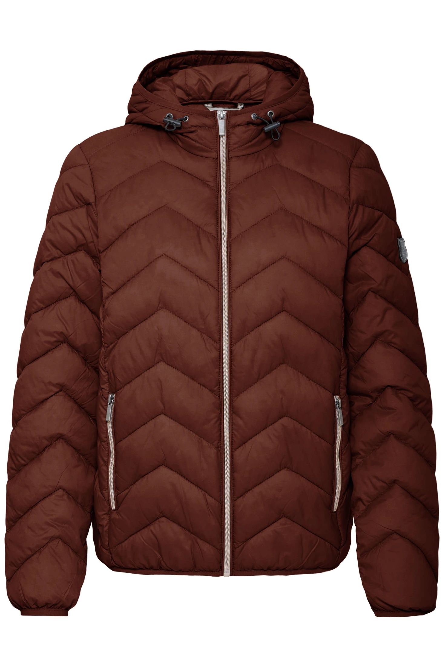 Fransa Μπουφάν puffer με κουκούλα Rum Raisin / Red - φωτογραφία 5