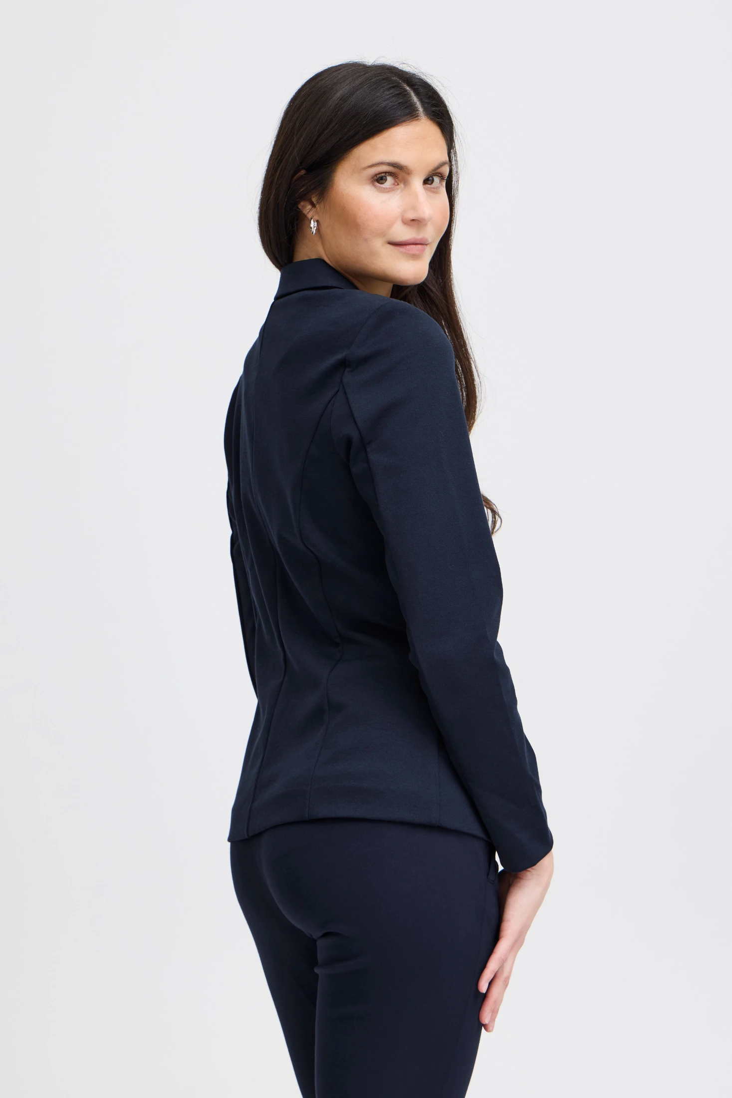 Fransa Γυναικείο Σακάκι με Slim Fit Γραμμή Dark Peacoat / Blue - φωτογραφία 3