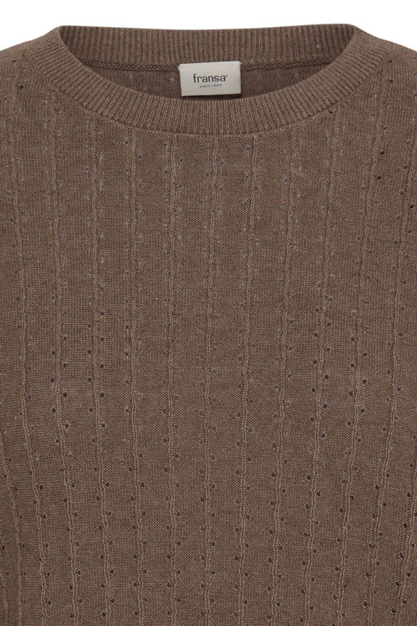 Fransa πουλόβερ με στρογγυλή λαιμόκοψη Rain Drum / Brown - φωτογραφία 8