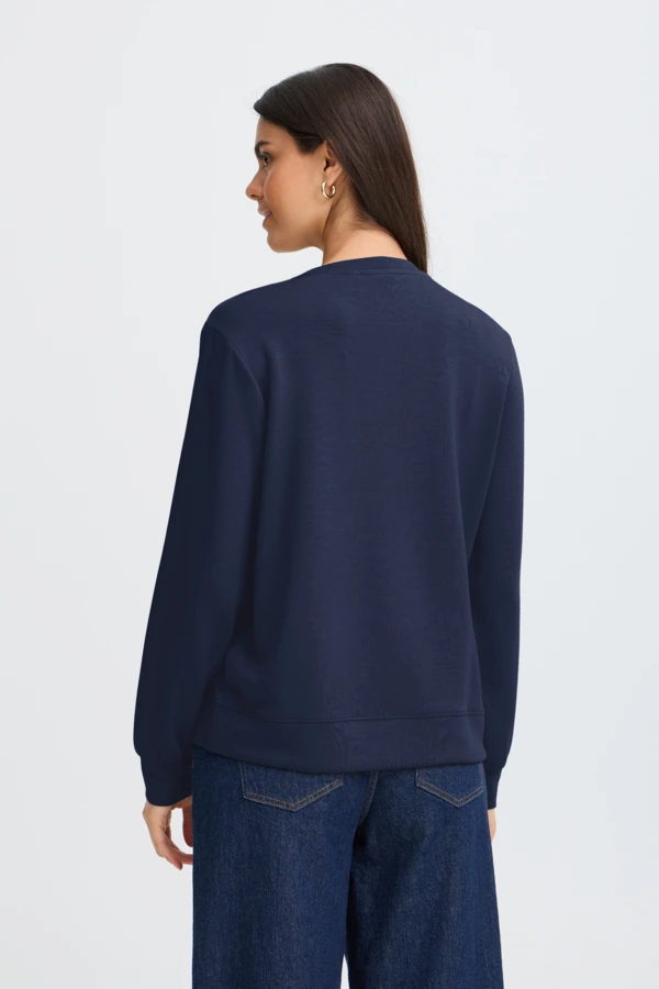 Fransa Μπλούζα φούτερ μακρύ μανίκι Navy Blazer - φωτογραφία 3