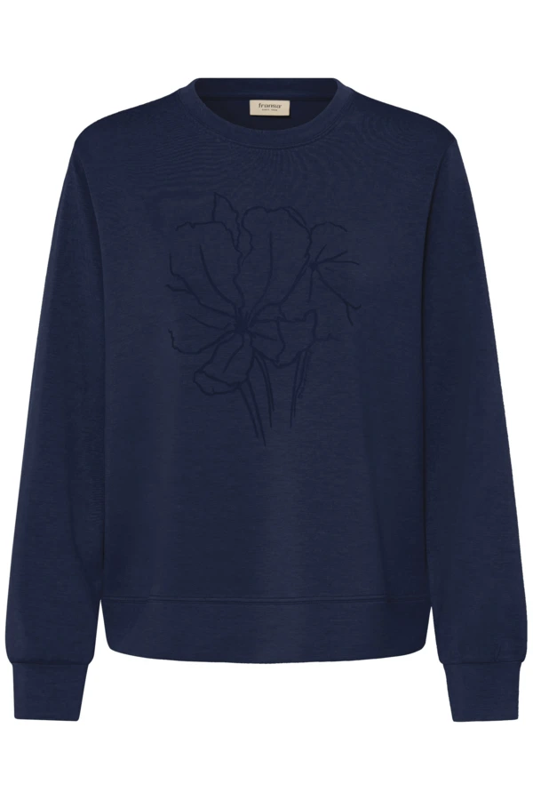 Fransa Μπλούζα φούτερ μακρύ μανίκι Navy Blazer - φωτογραφία 6