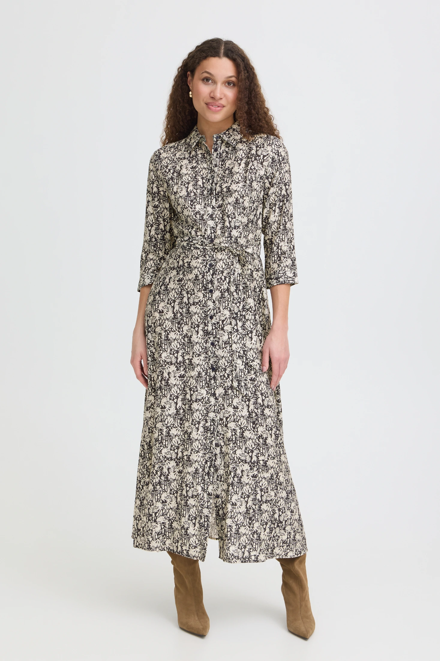 Fransa φόρεμα σεμιζιέ με μανίκι 3/4 FLORAL PAISLEY SALUTE - φωτογραφία 1