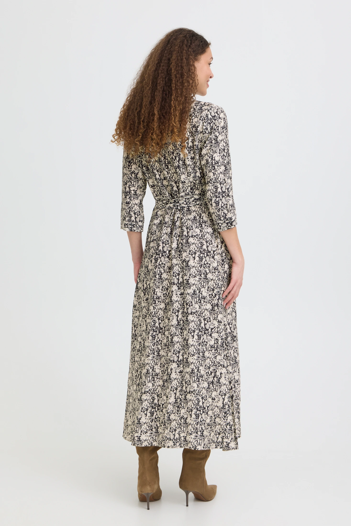Fransa φόρεμα σεμιζιέ με μανίκι 3/4 FLORAL PAISLEY SALUTE - φωτογραφία 3