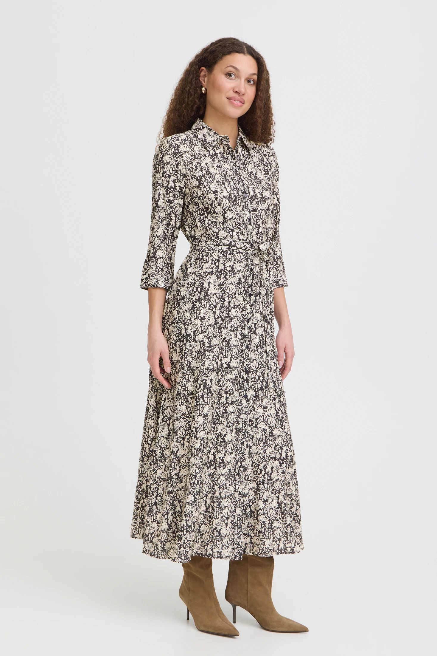Fransa φόρεμα σεμιζιέ με μανίκι 3/4 FLORAL PAISLEY SALUTE - φωτογραφία 2