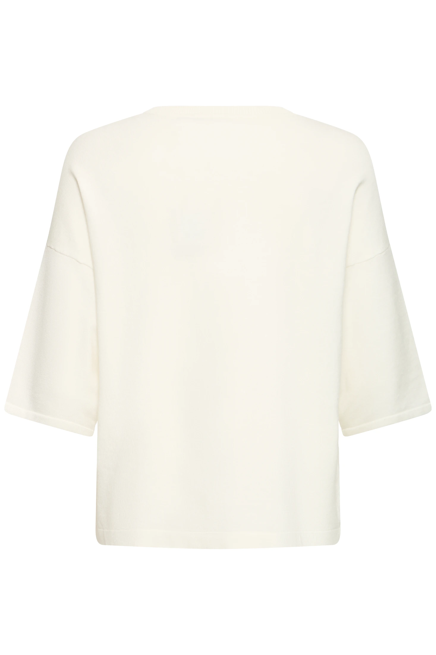 Fransa πουλόβερ με μανίκι 3/4 και κουμπιά Whisper White - φωτογραφία 2
