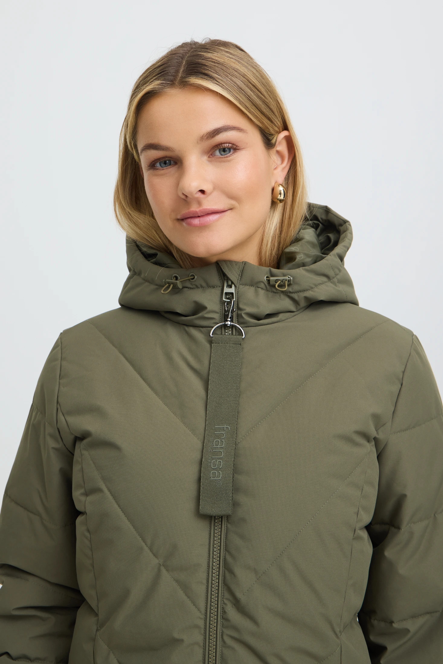 Fransa μπουφάν puffer με κουκούλα Grape Leaf / Green - φωτογραφία 4