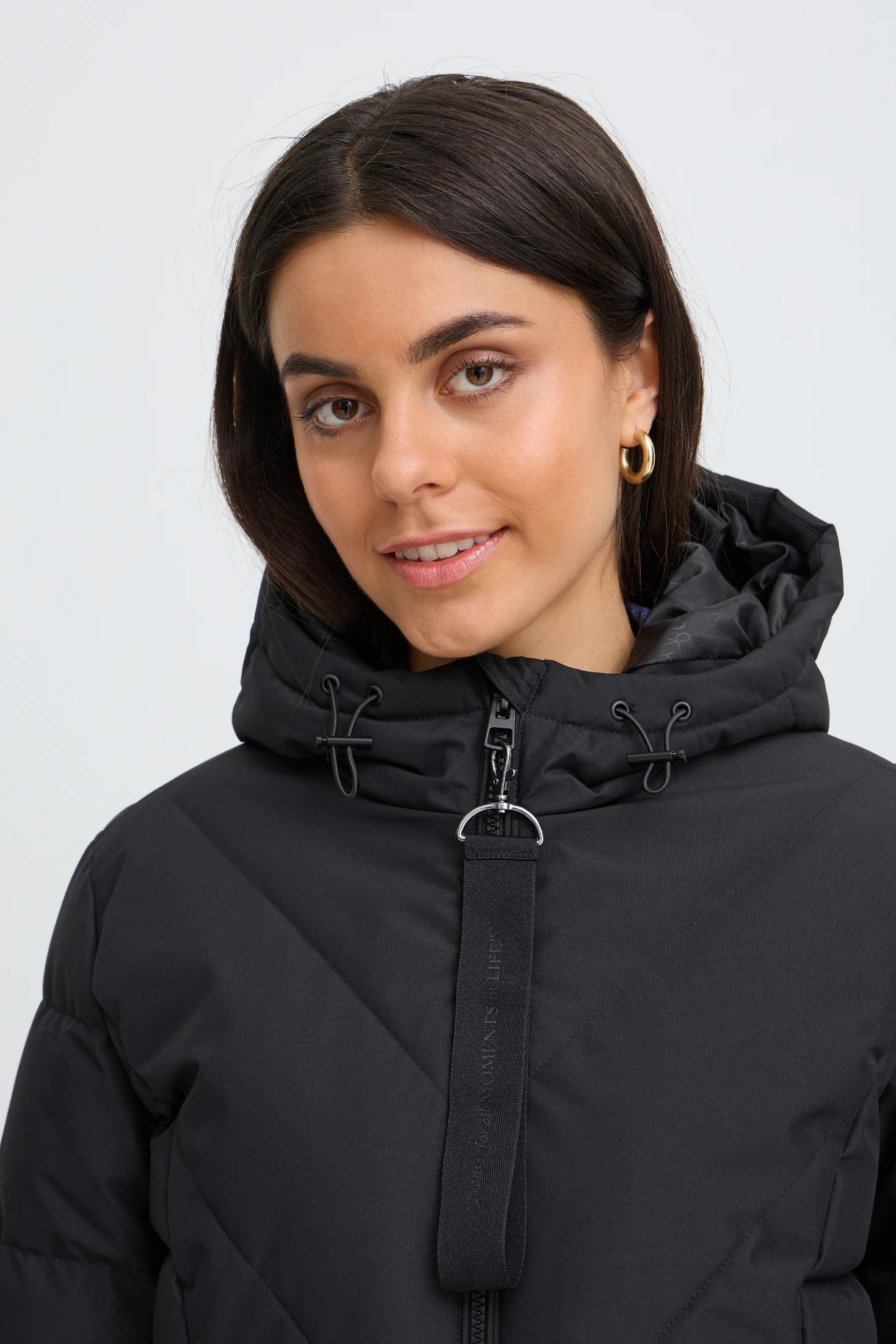 Fransa μπουφάν puffer με κουκούλα Meteorite / Black - φωτογραφία 4