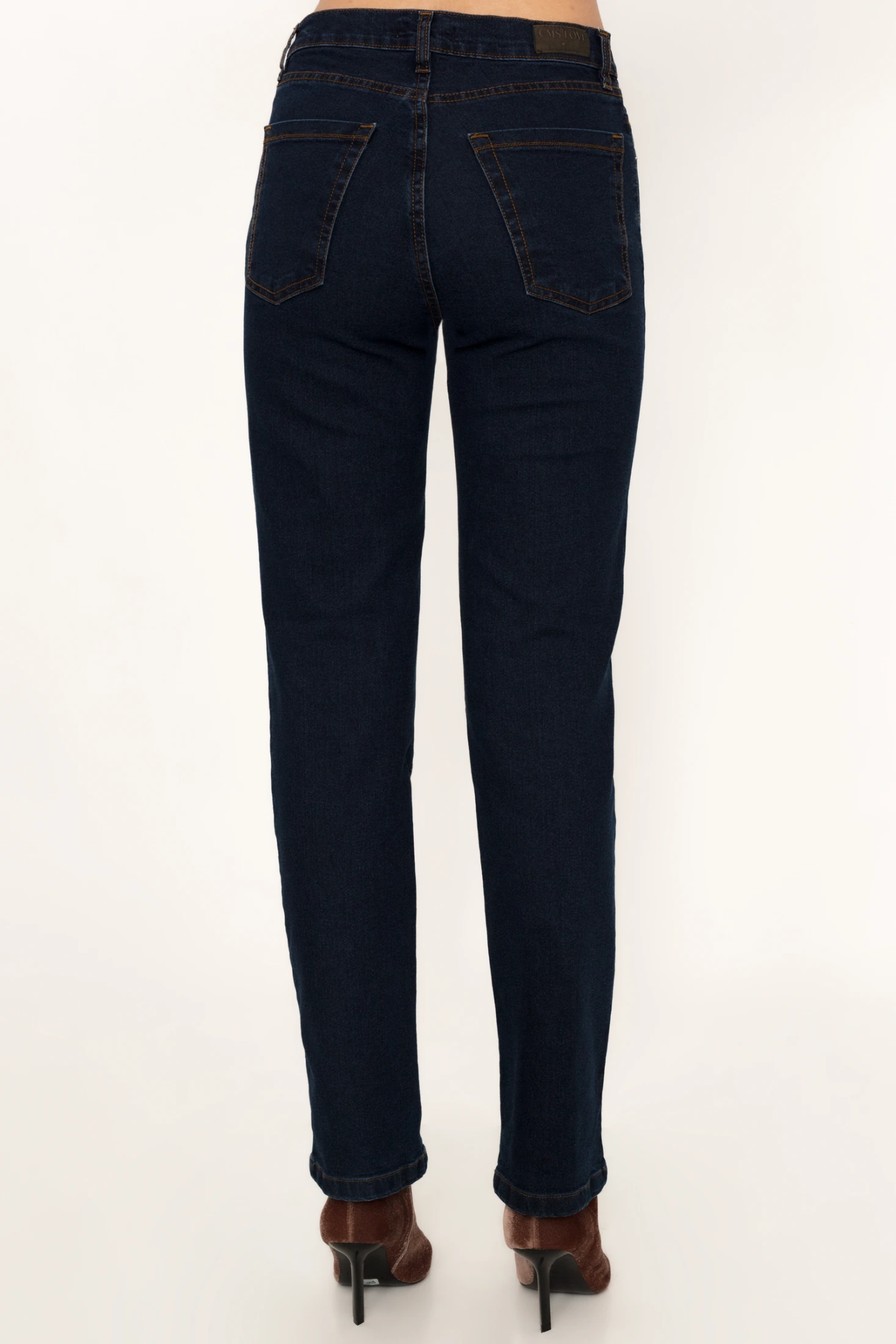 Cms Love Παντελόνια ψηλόμεσα slim fit σε σκούρο μπλε Dark Blue - φωτογραφία 4