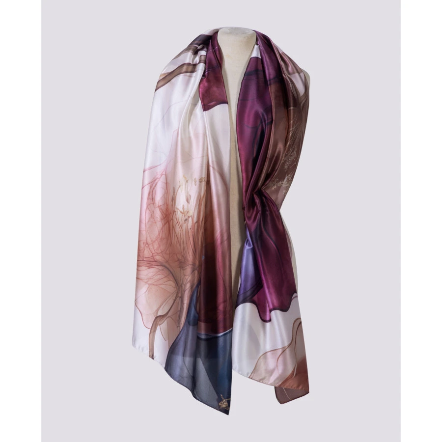 Phymi Φουλάρι silk feeling floral Impression Multi - φωτογραφία 1