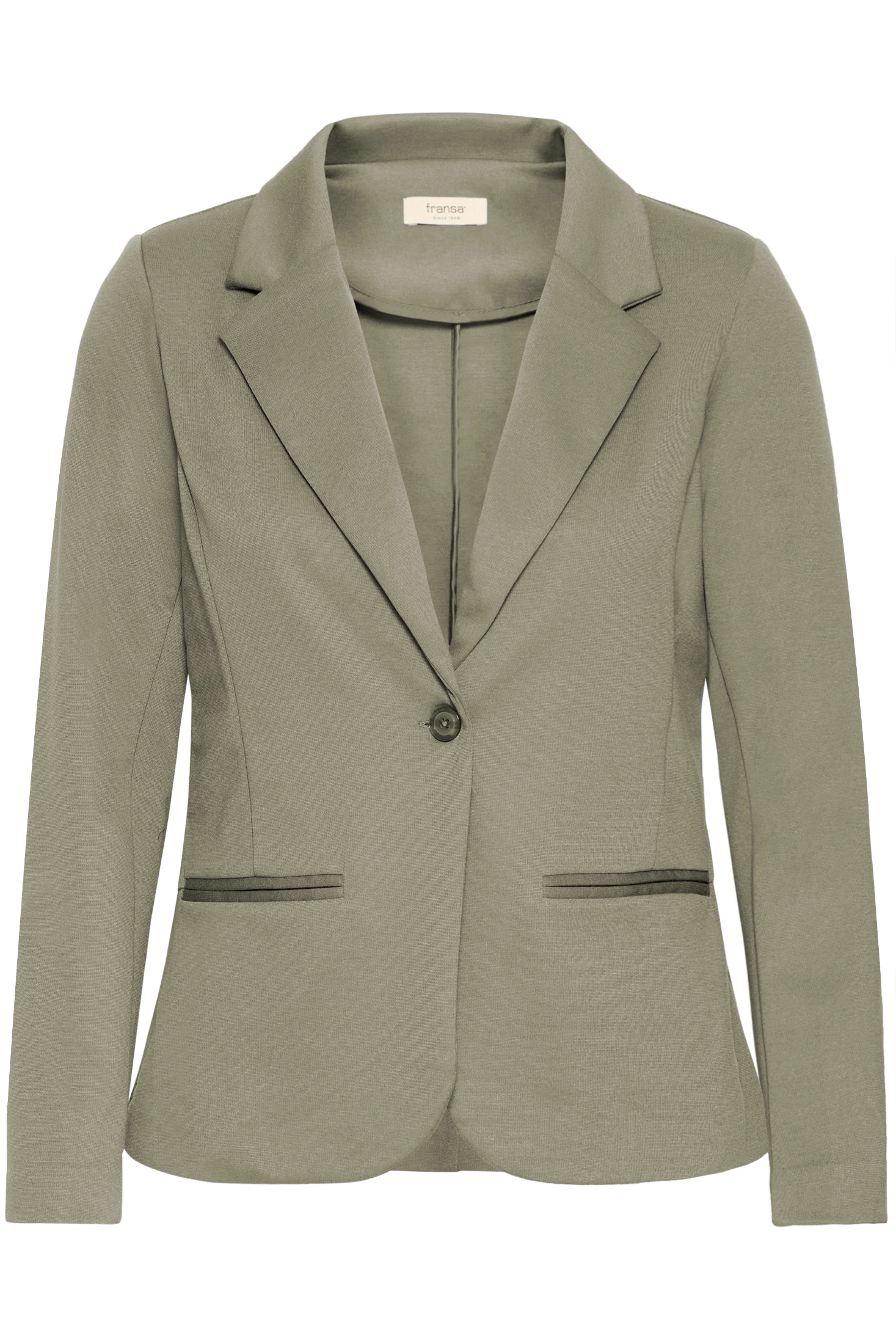 Fransa Γυναικείο Σακάκι με Slim Fit Γραμμή Dusty Olive / Green - φωτογραφία 6