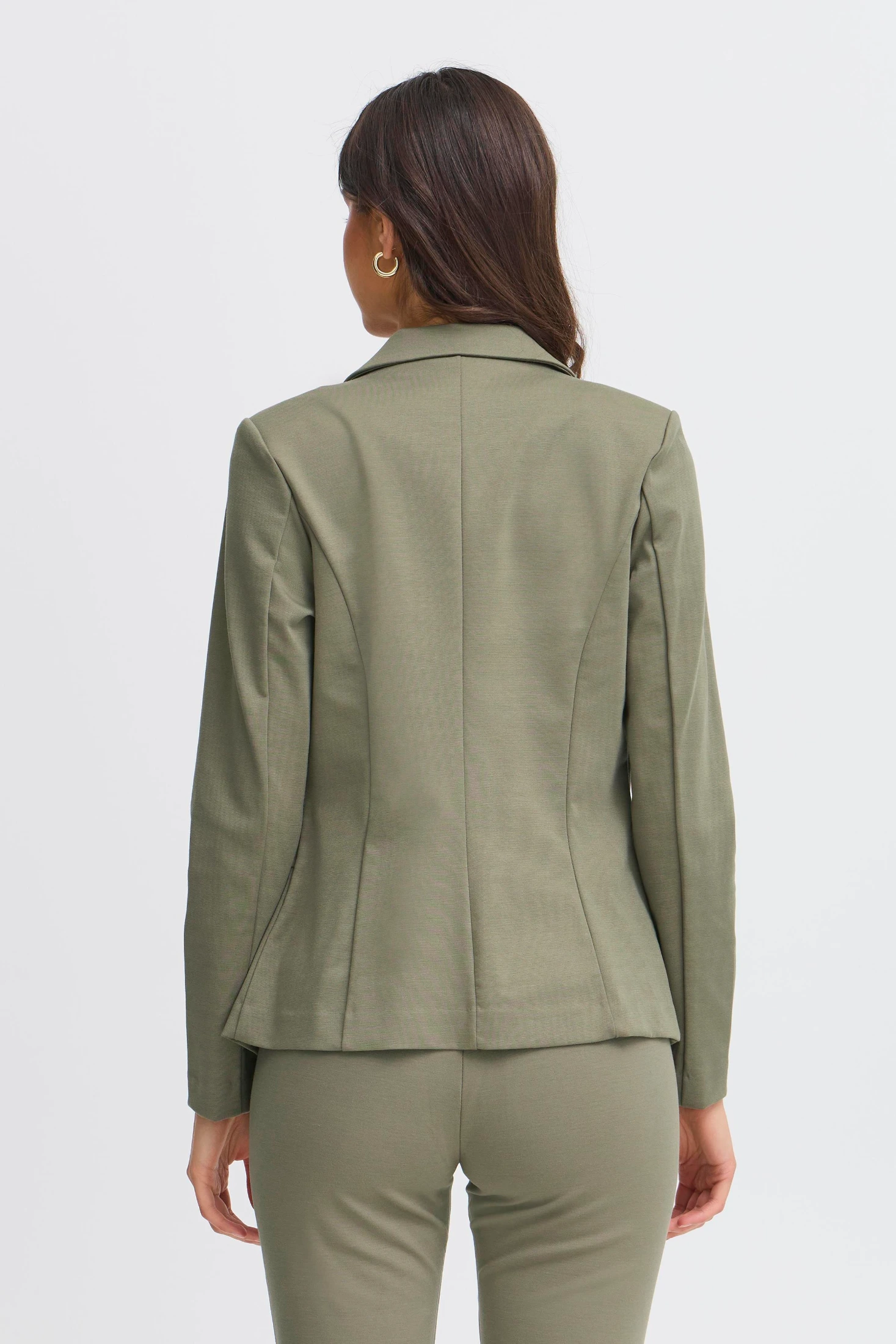 Fransa Γυναικείο Σακάκι με Slim Fit Γραμμή Dusty Olive / Green - φωτογραφία 3