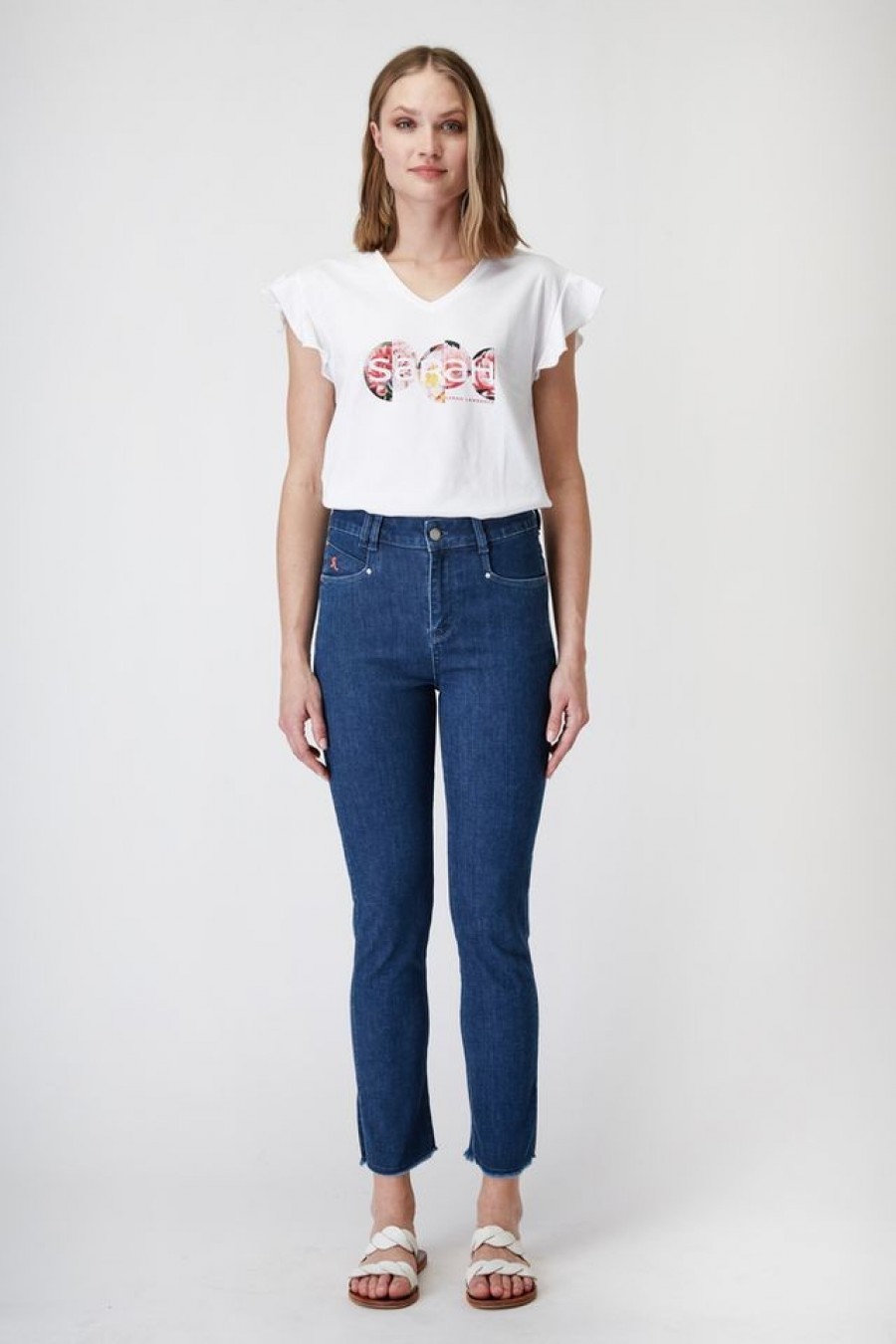 Sarah Lawrence τζιν high waist skinny Μπλε / Blue - φωτογραφία 2