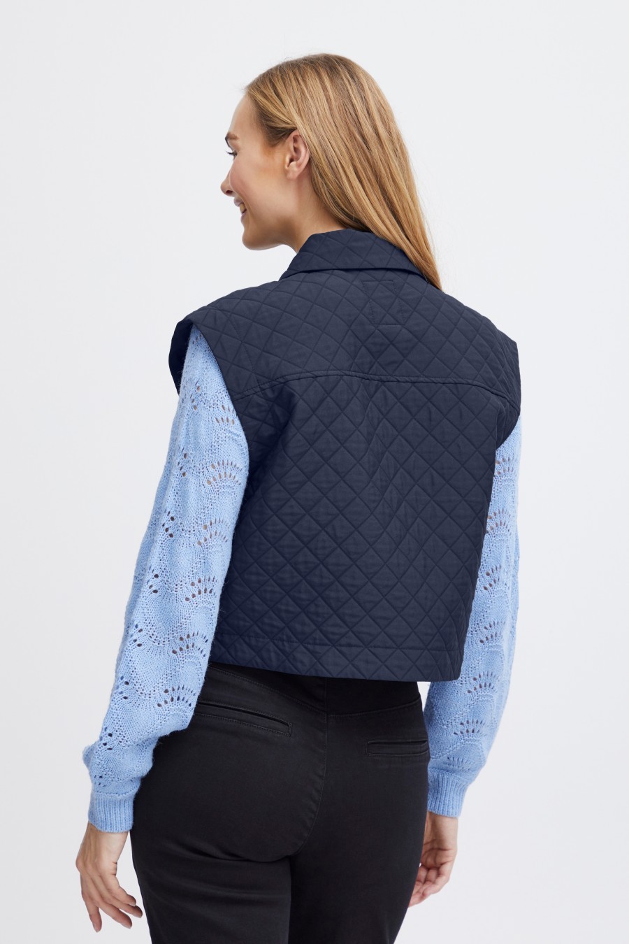 Fransa γιλέκο Dark Peacoat / Blue - φωτογραφία 3