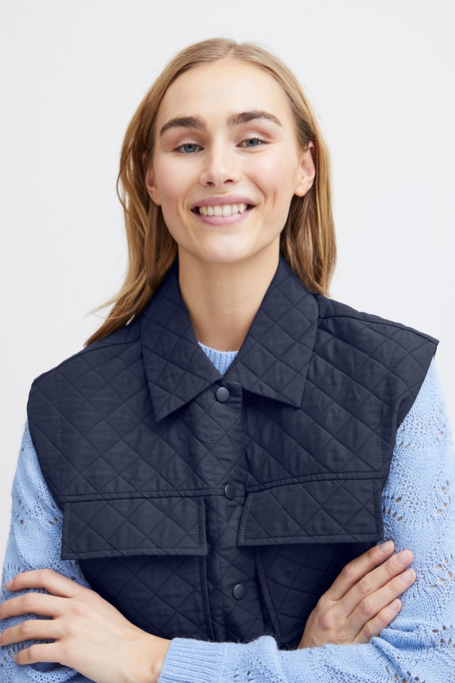 Fransa γιλέκο Dark Peacoat / Blue - φωτογραφία 4