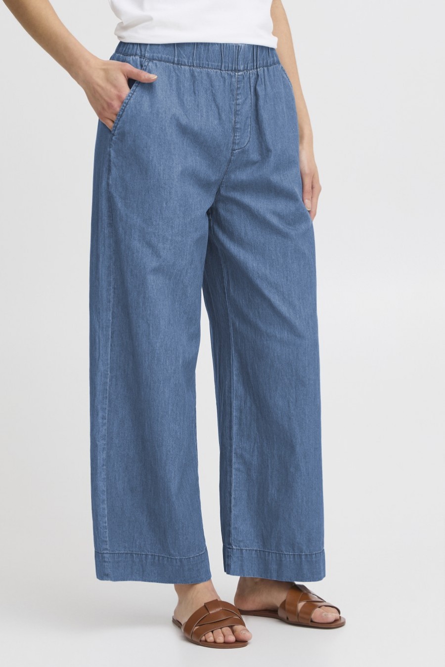 Fransa παντελόνα denim Μπλε / Blue - φωτογραφία 2