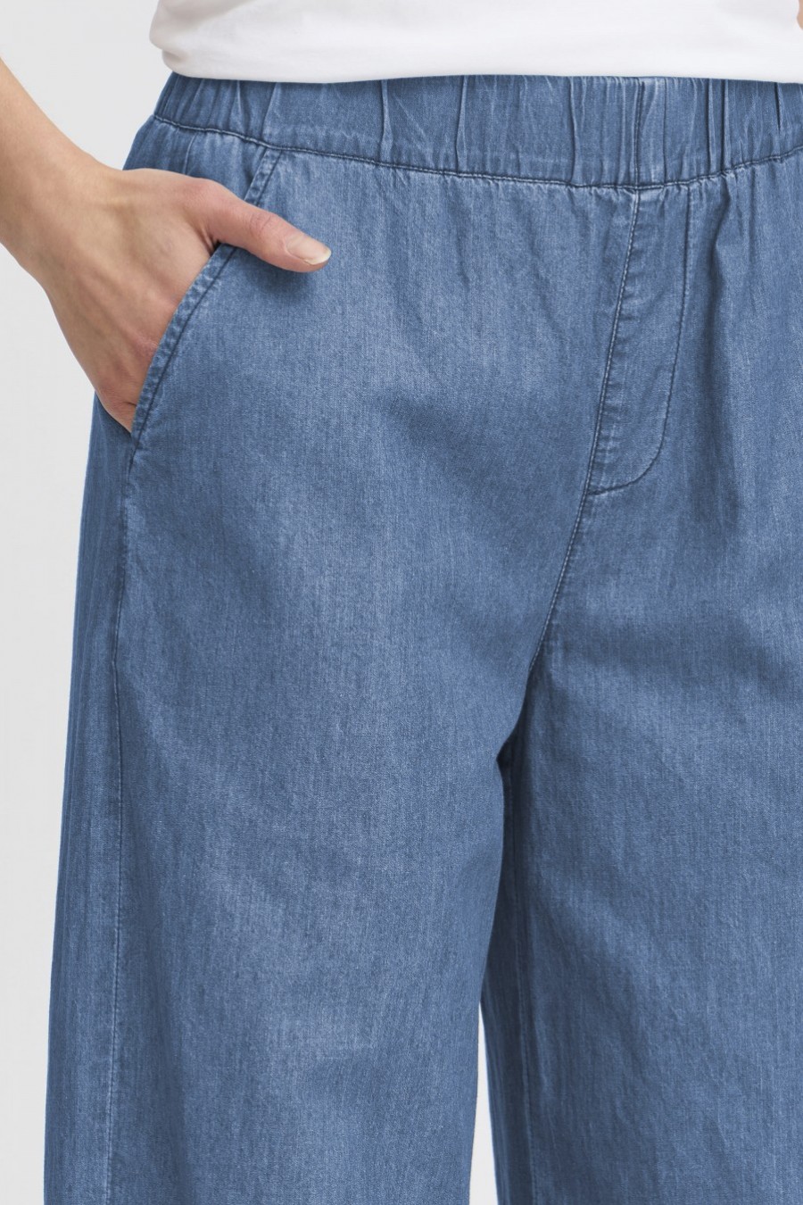 Fransa παντελόνα denim Μπλε / Blue - φωτογραφία 4
