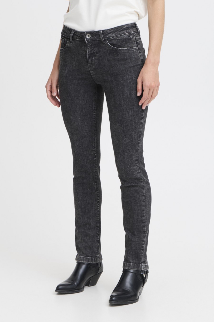 b.young τζιν straight Dark Grey - Γκρι - φωτογραφία 2
