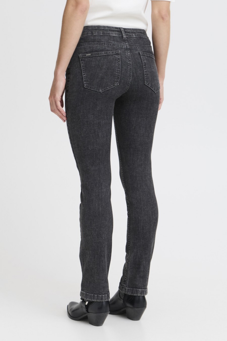 b.young τζιν straight Dark Grey - Γκρι - φωτογραφία 3