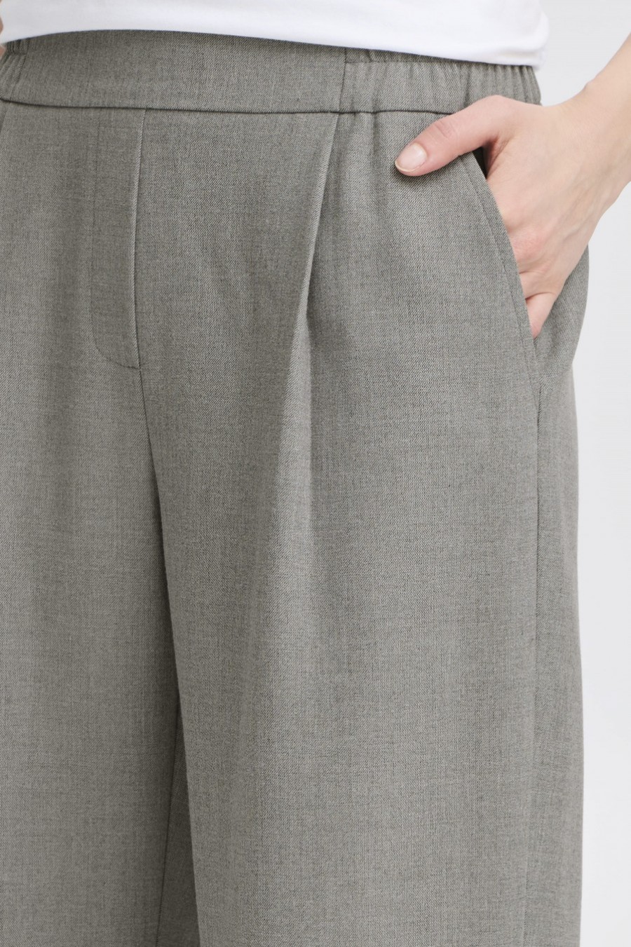 Fransa παντελόνι φαρδύ Light Grey / Γκρι - φωτογραφία 4