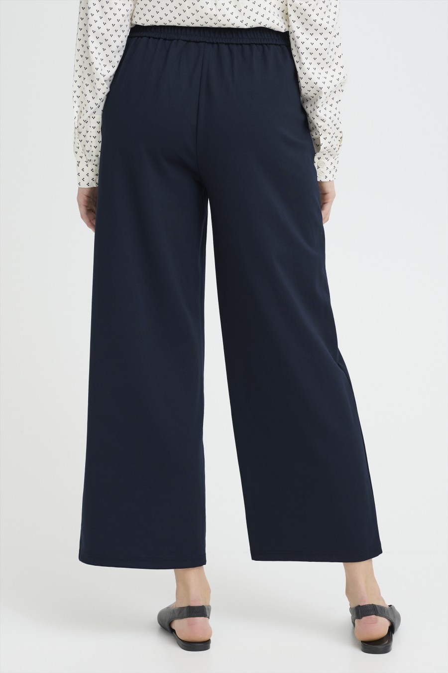Fransa παντελόνι wide leg Dark Peacoat / Blue - φωτογραφία 5