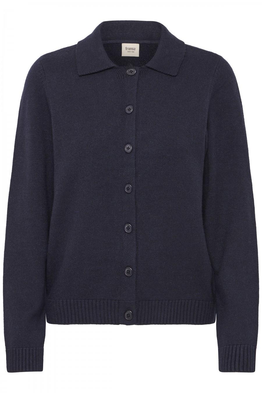Fransa ζακέτα με γιακά Dark Peacoat / Blue - φωτογραφία 1