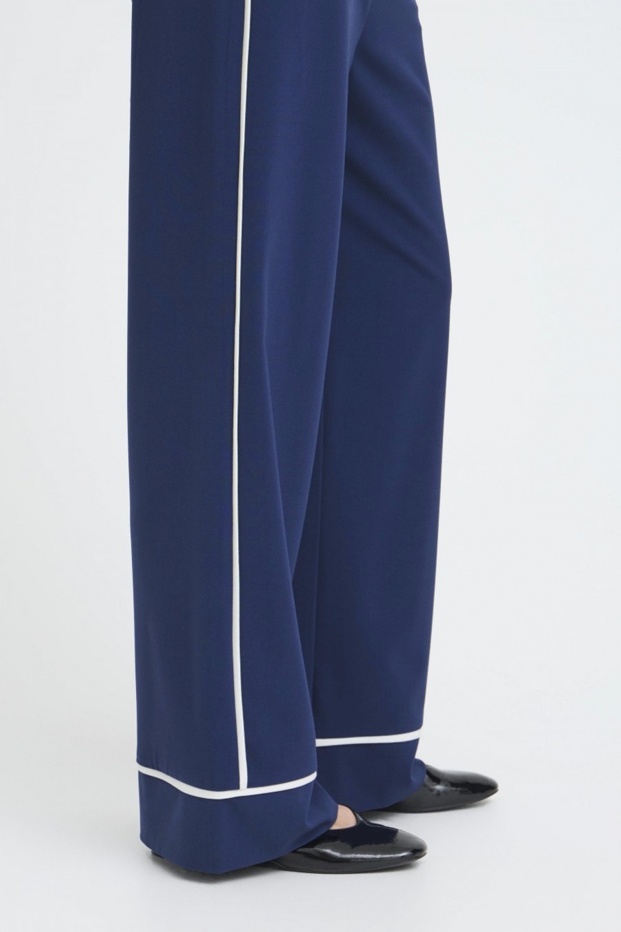b.young παντελόνι με ρίγα στο πλάι Μπλε / Blue - φωτογραφία 5