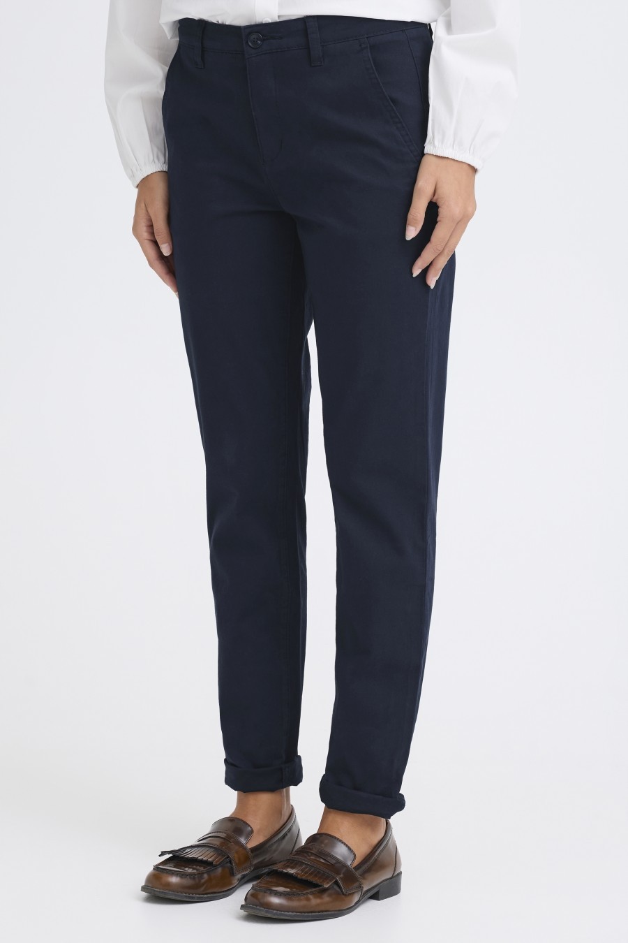 Fransa παντελόνι βαμβακερό chino Navy Blazer - φωτογραφία 2