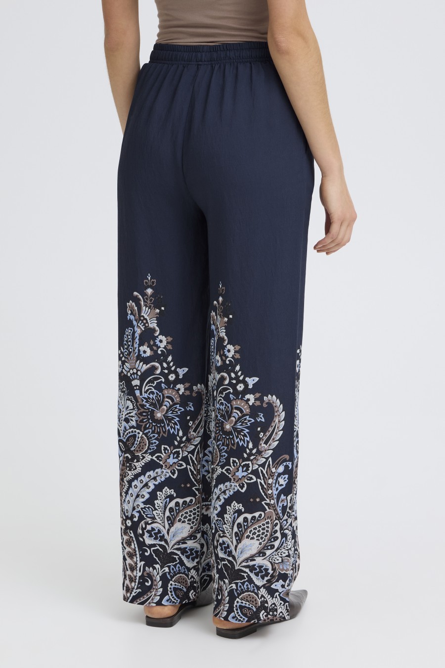 παντελόνα με floral motif Μπλε / Blue - φωτογραφία 3